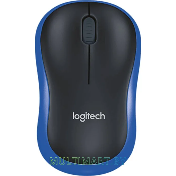 Мышь Logitech M186 (черный/синий)